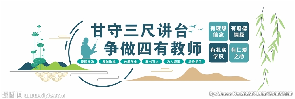 教师办公室文化墙