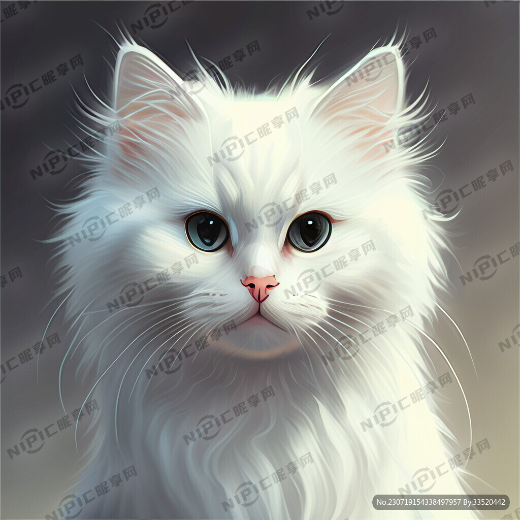 猫 可爱 透明感 白色毛