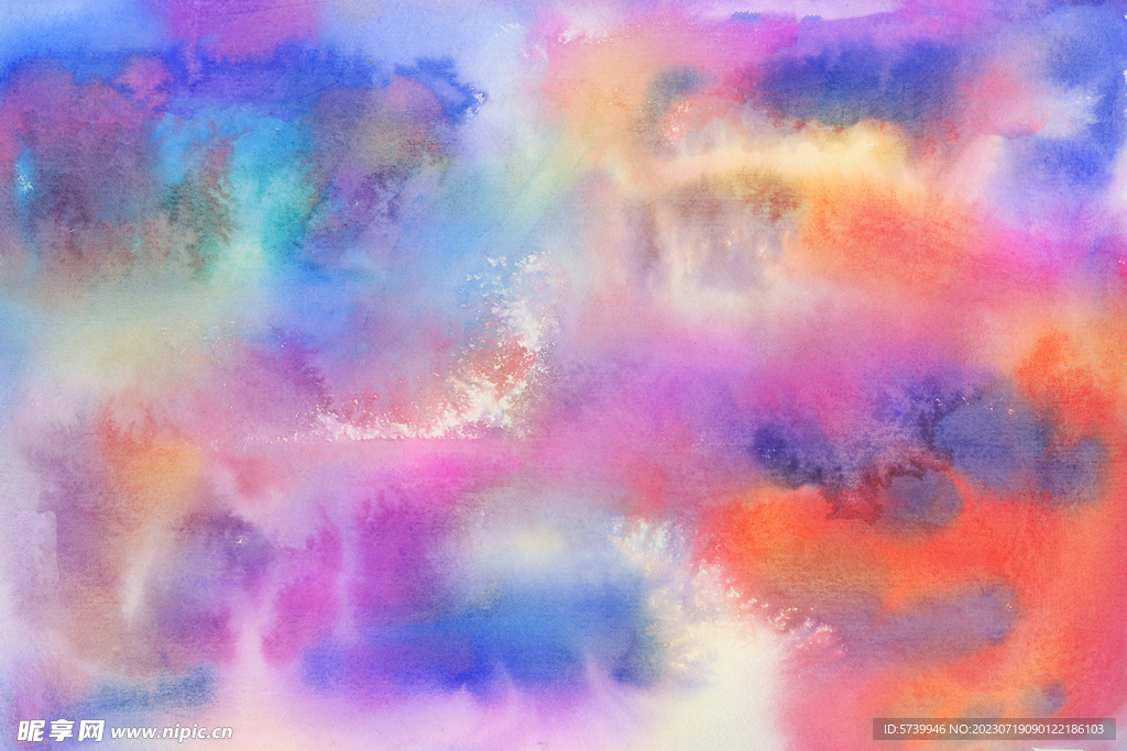 炫彩水彩墨韵纹理