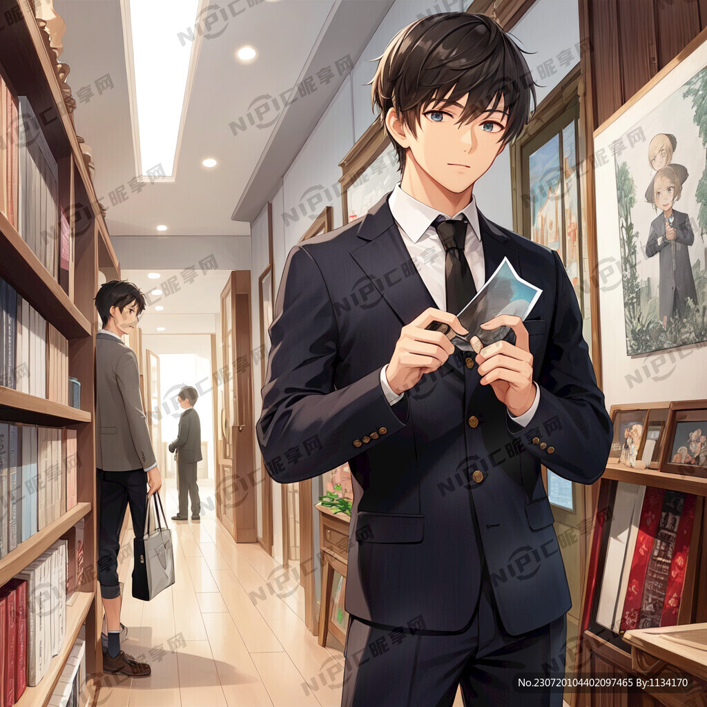 拿着放大镜的小学生 男生 观察