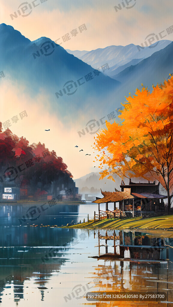 白露与孤婺齐飞 秋水共长天一色