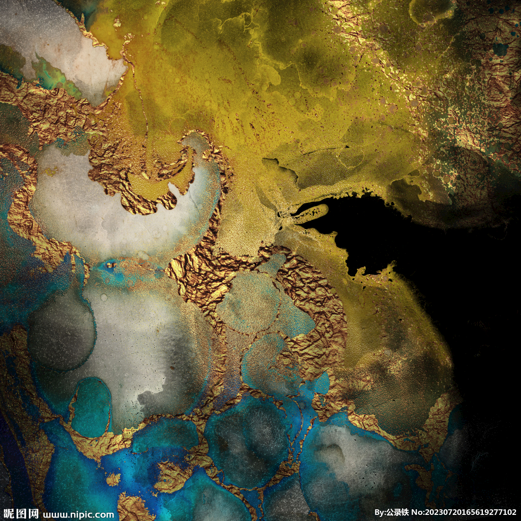 水彩高贵奢华流金纹理背景