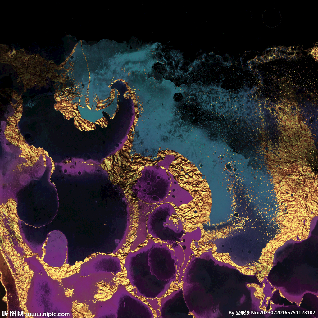 水彩高贵奢华流金纹理背景