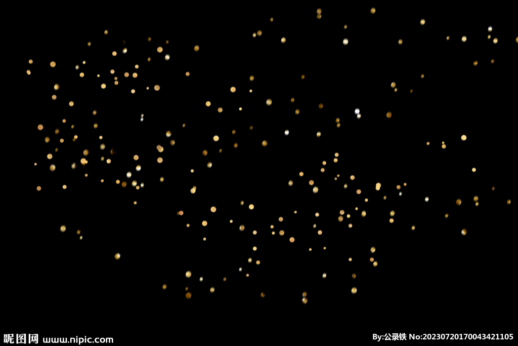 金色节日纸屑图片 
