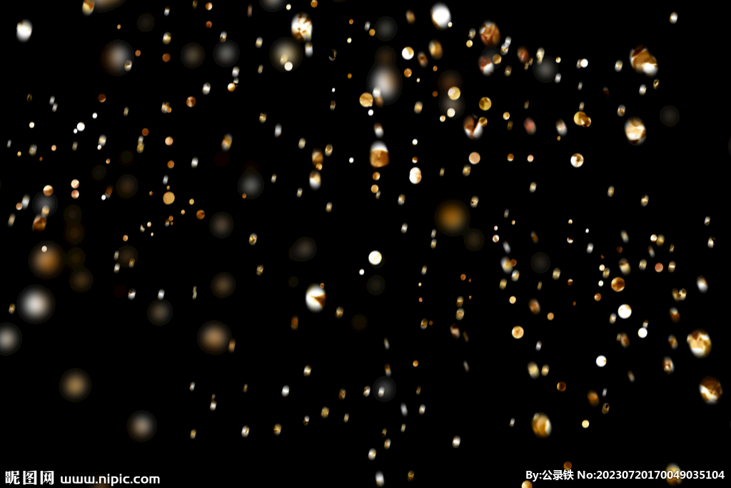 金色节日纸屑图片 