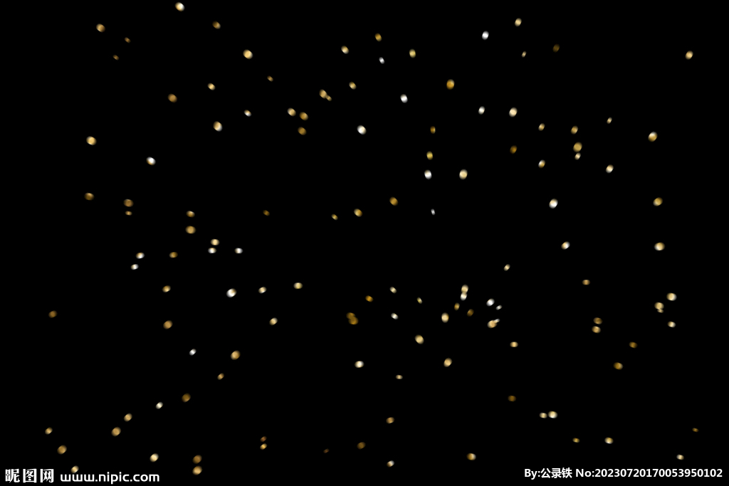 金色节日纸屑图片 