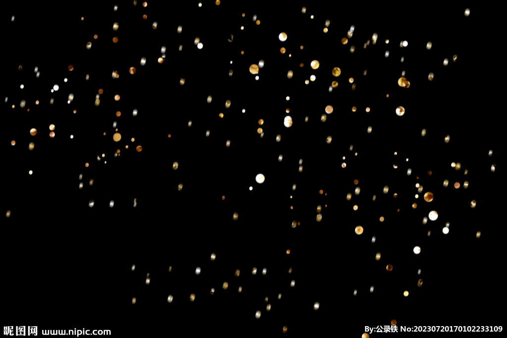 金色节日纸屑图片 