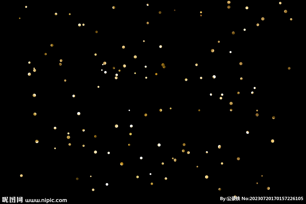 金色节日纸屑图片