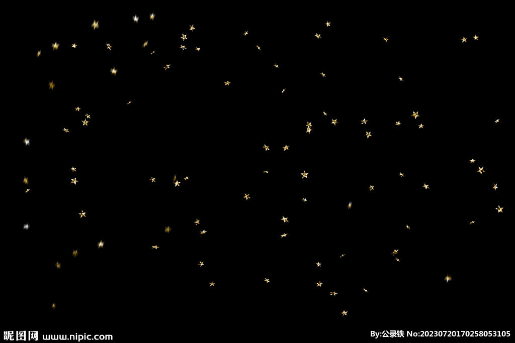 金色节日纸屑图片