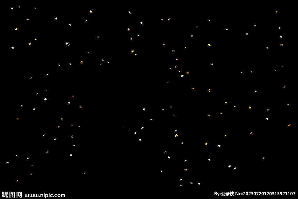 金色节日纸屑图片