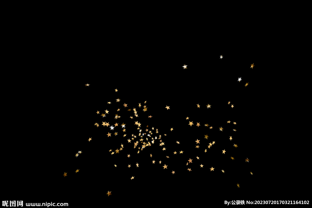 金色节日纸屑图片