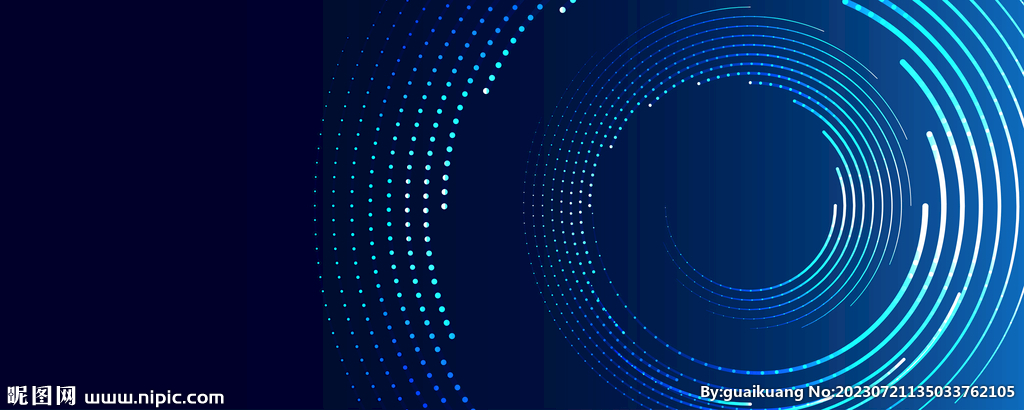 蓝色圆形科技抽象背景
