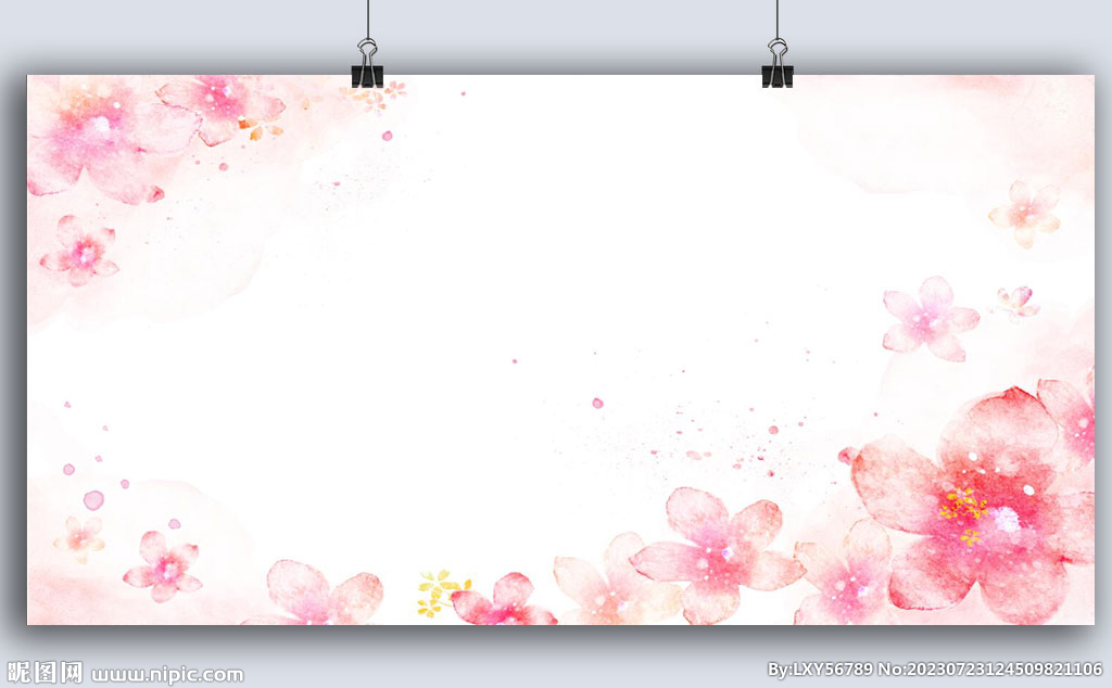 小清新花朵背景图片素材