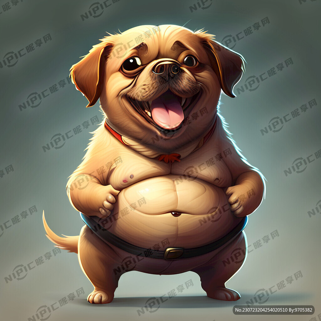 捧腹大笑狗卡通