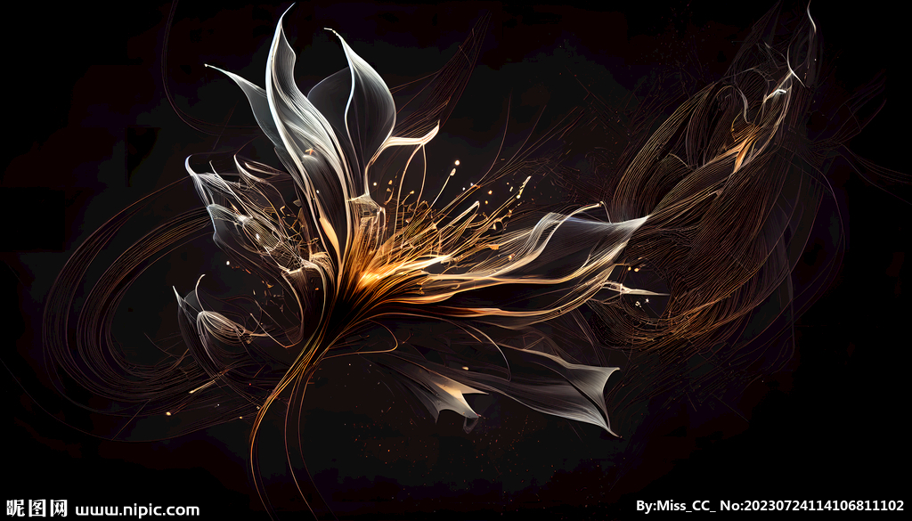 花朵粒子光效图片