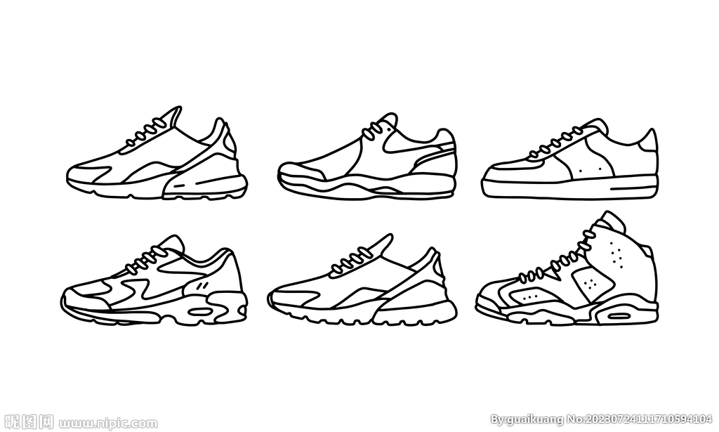 运动鞋矢量