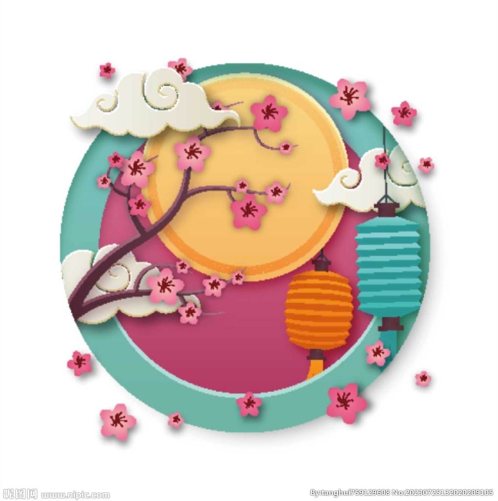 矢量中秋节素材图片