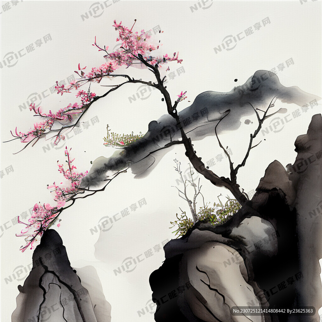 国画小品 黑白调