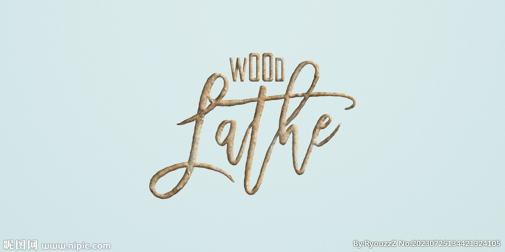 立体字效果样机