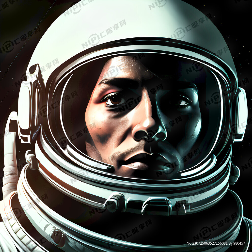 宇航员 太空漫游 特写