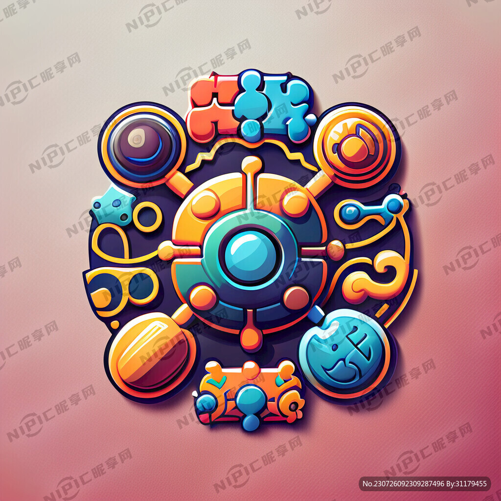 商标设计 自己动手和益智的图标