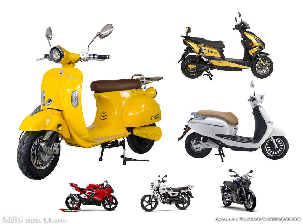 摩托车电动车机车PNG免抠