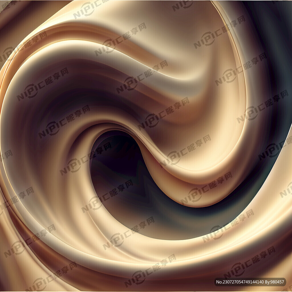 丝滑的背景 奶色 动感波浪