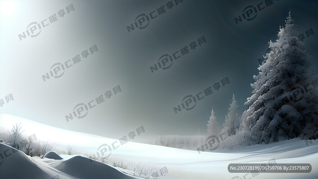 白色背景 雪 光晕