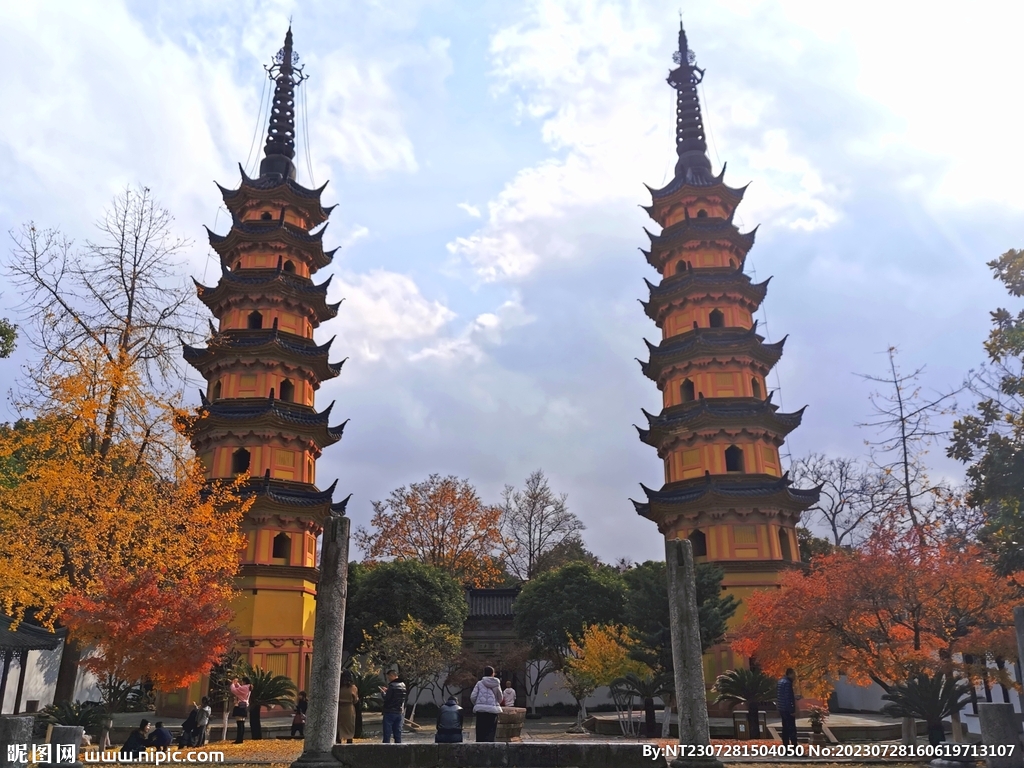 苏州 双塔 秋天