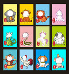 十二生肖 开学拍照框