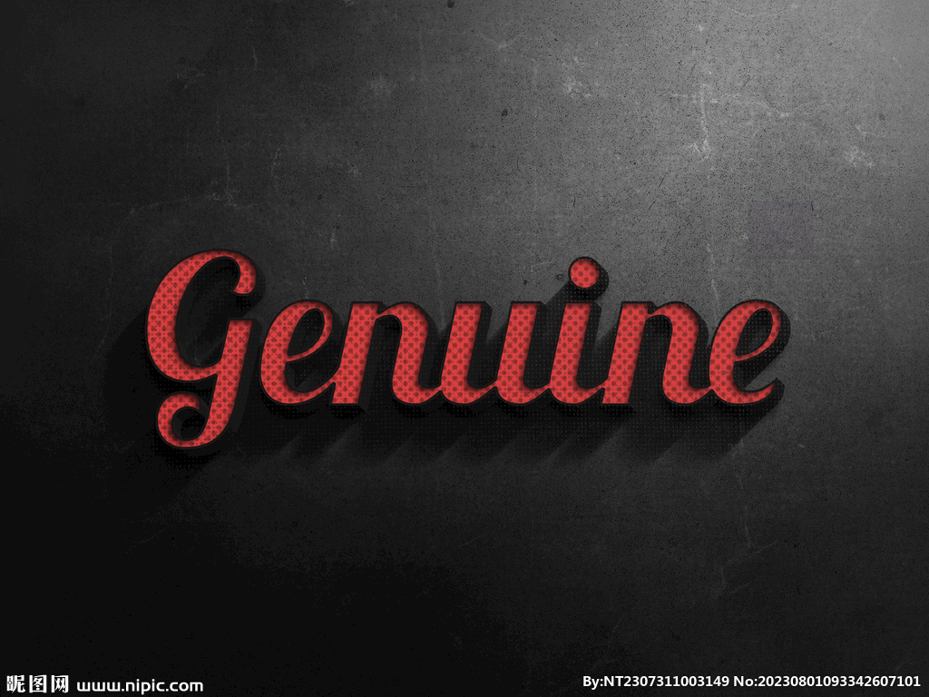 复古字体效果样机