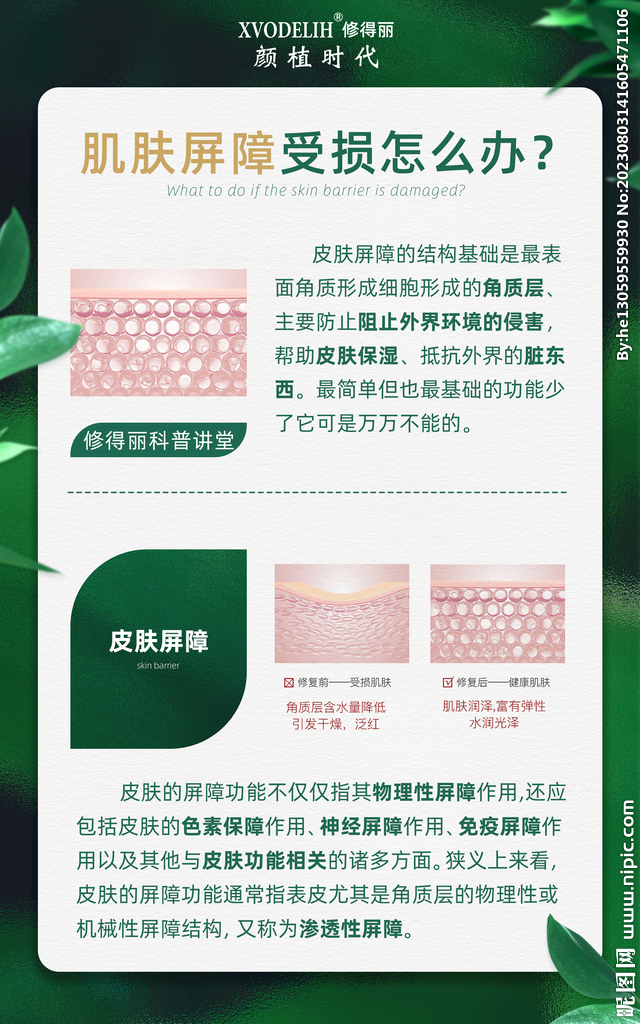 美容院专业知识科普海报