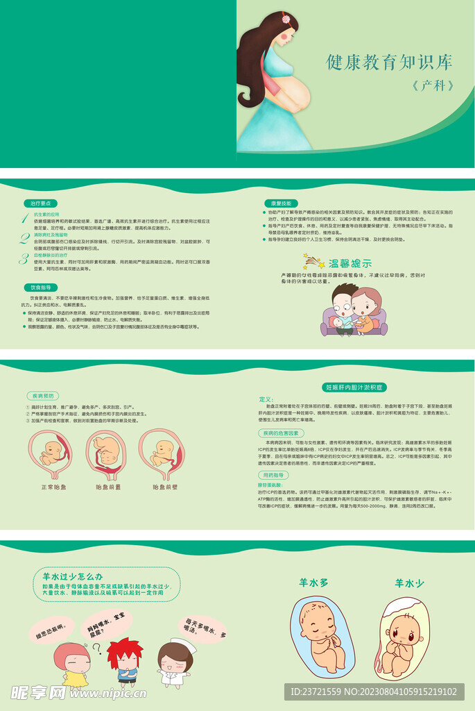 32P产科健康教育知识册子