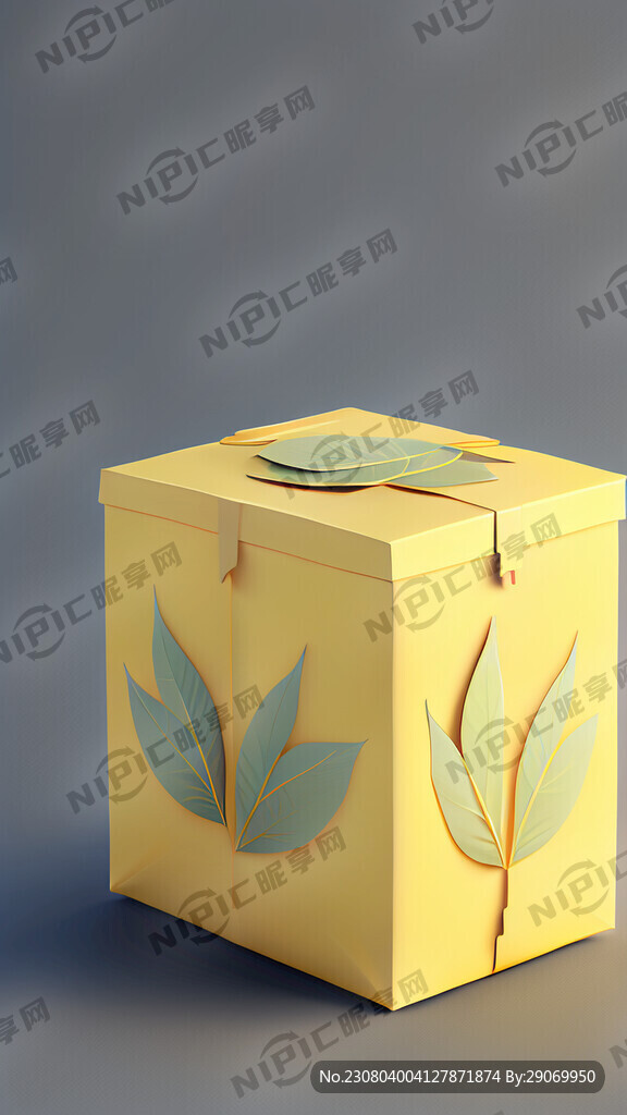 淡黄色的藏族风格的简单大气的茶