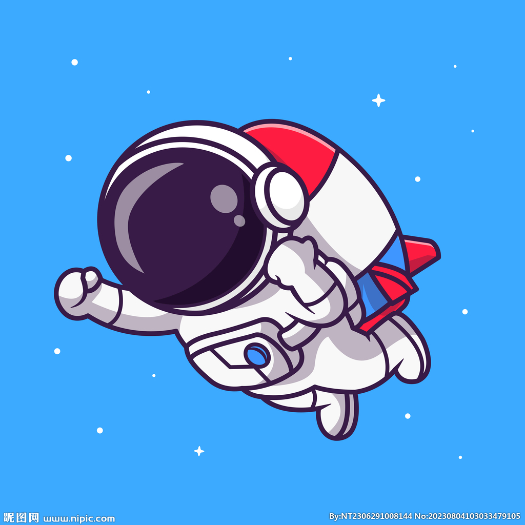 卡通宇航员