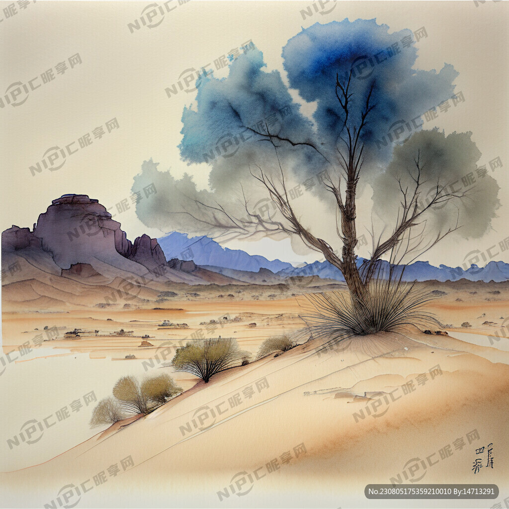 大漠孤烟直 落日 沙漠