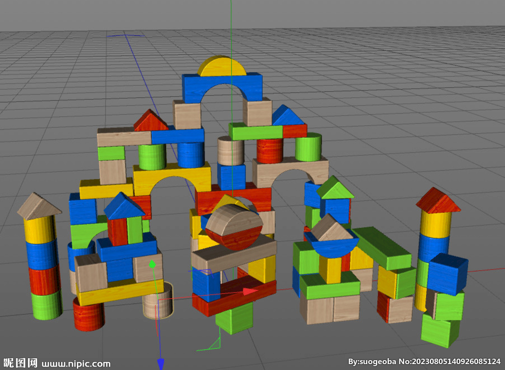 C4D模型 儿童玩具 
