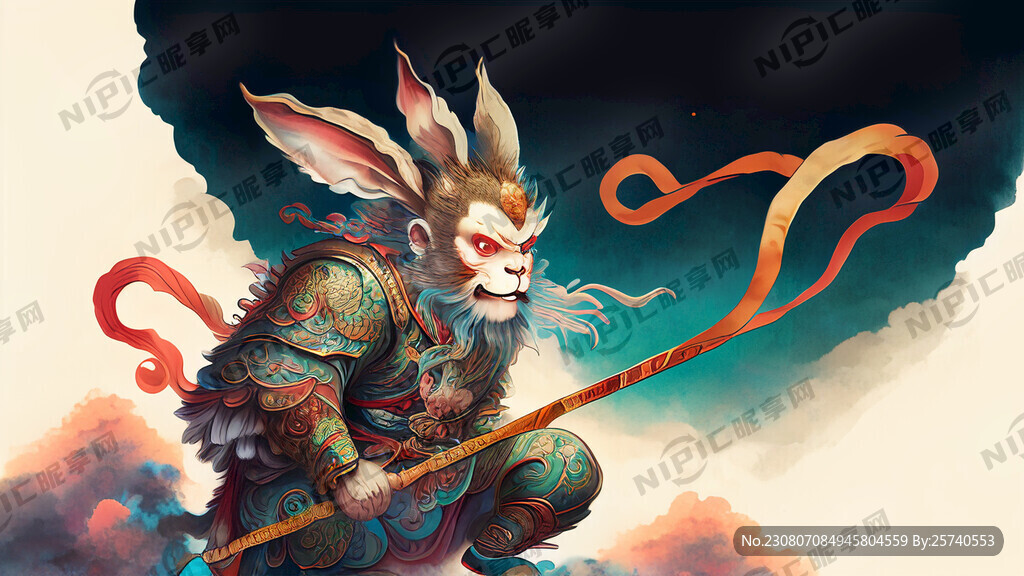 大闹天空的孙悟空 二郎神 玉兔