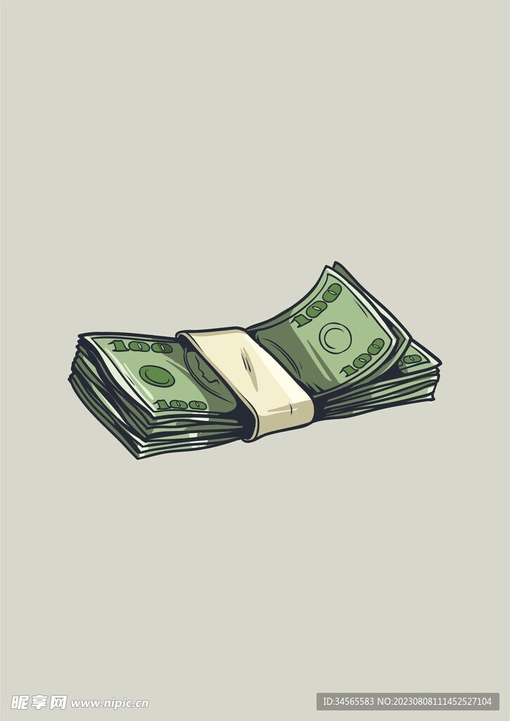 金钱美金玩具纸币手绘