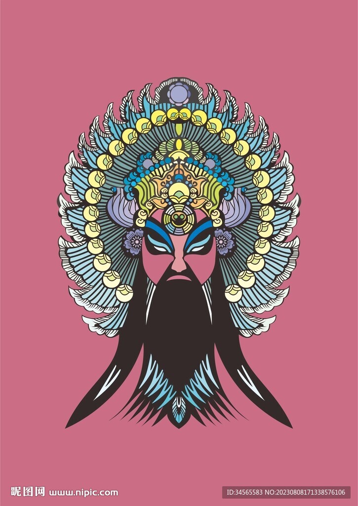 传统面具川剧粤剧京剧变脸关公