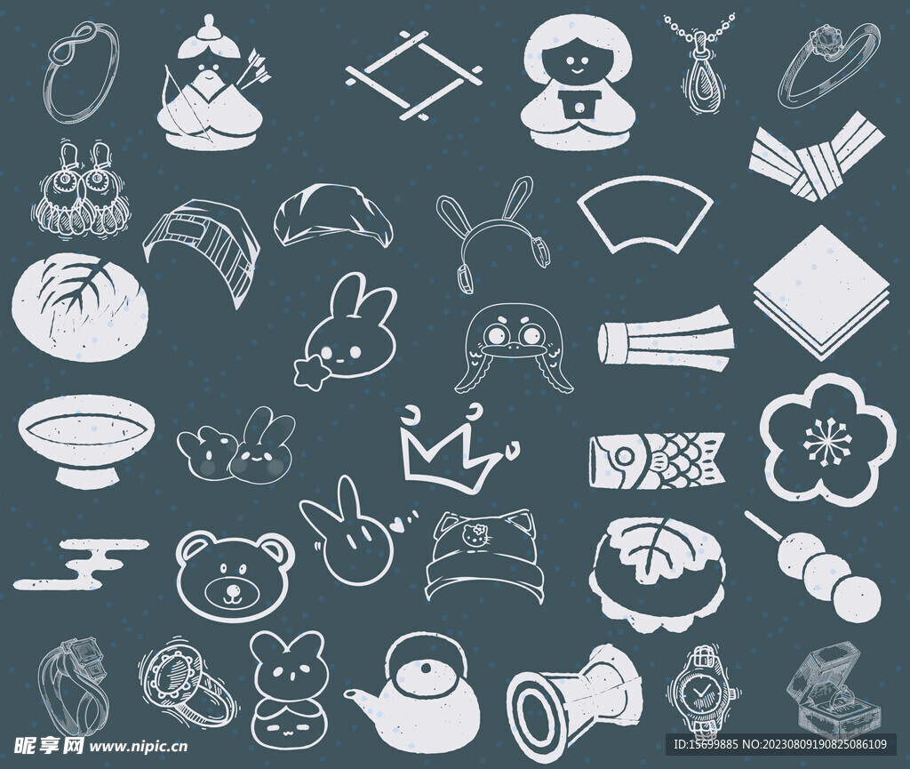 日本插画小元素