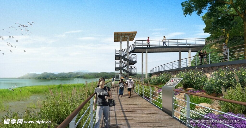 湿地公园植物园瞭望塔