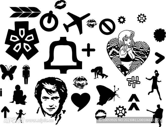 标签标志UI扁平化响应式网站图