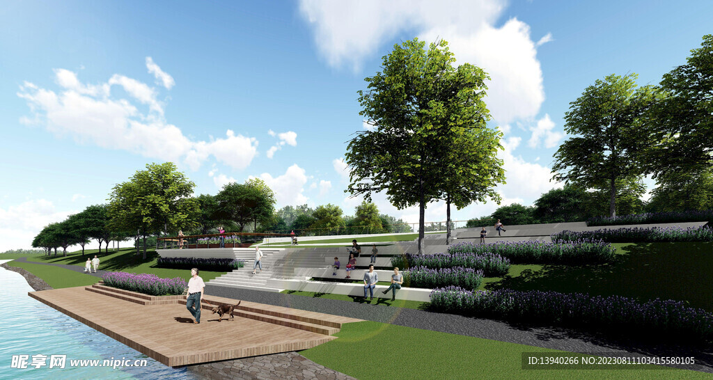 湿地公园入口平台效果图