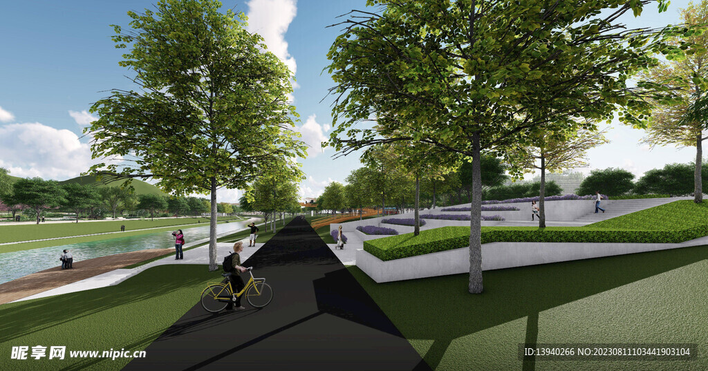 湿地公园东岸效果图