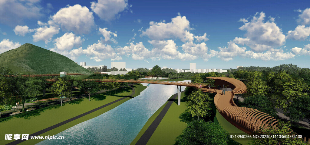 天空廊桥效果图