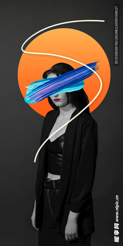 轻奢玄关美女装饰画