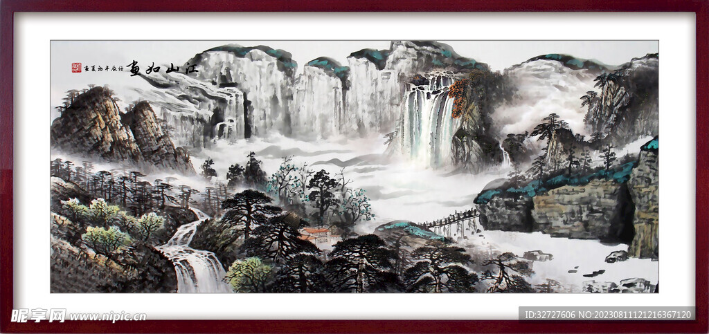 中国风山水风景画装饰画