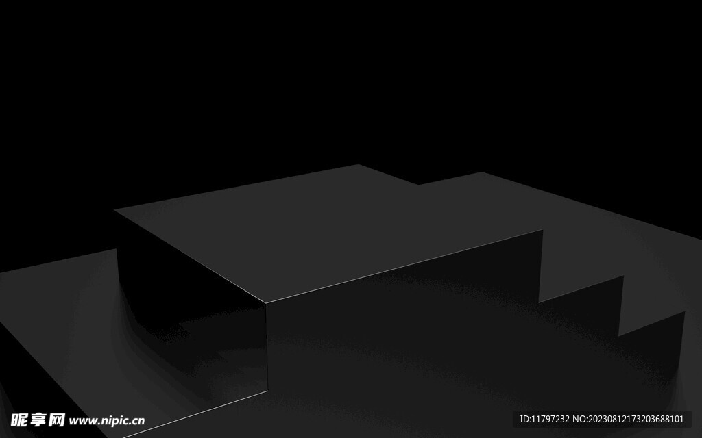 黑色3D背景