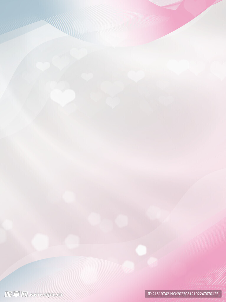 浪漫粉色爱心背景图